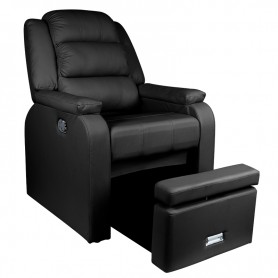 FOTEL SPA DO PEDICURE HILTON CZARNY