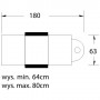 FOTEL KOSMETYCZNY HYD. A 210 SZARY