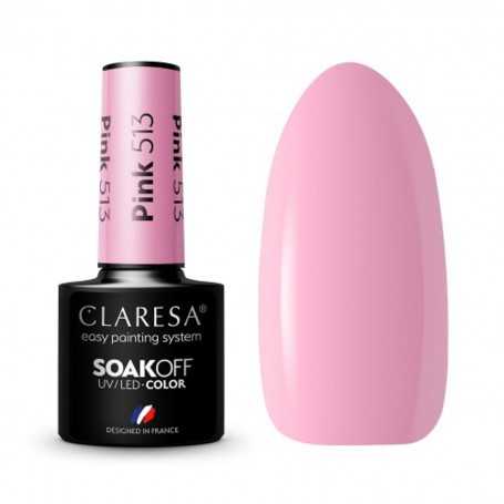 CLARESA Lakier hybrydowy PINK 513 -5g