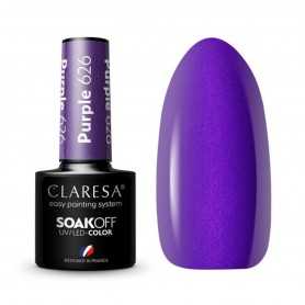 CLARESA Lakier hybrydowy PURPLE 626 -5g