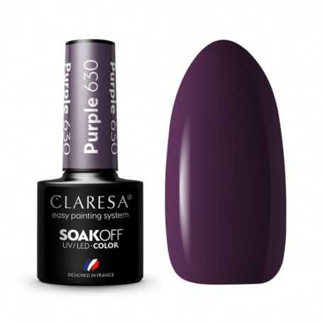 CLARESA Lakier hybrydowy PURPLE 630 -5g