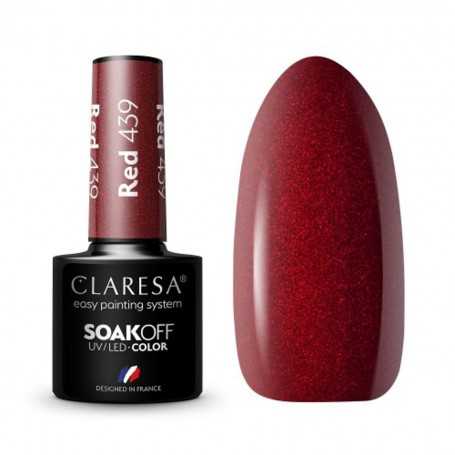 CLARESA Lakier hybrydowy RED 439 -5g