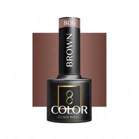 OCHO NAILS Lakier hybrydowy brown 806 -5 g