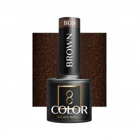 OCHO NAILS Lakier hybrydowy brown 808 -5 g