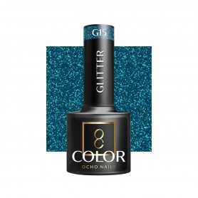 OCHO NAILS Lakier hybrydowy glitter G15 -5 g