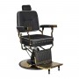 GABBIANO FOTEL BARBERSKI FILIPPO GOLD CZARNY