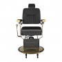 GABBIANO FOTEL BARBERSKI FILIPPO GOLD CZARNY