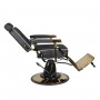 GABBIANO FOTEL BARBERSKI FILIPPO GOLD CZARNY