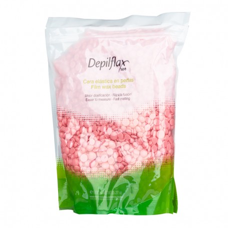 DEPILFLAX 100 WOSK FILM WAX PEREŁKI RÓŻANE 1000G