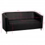 GABBIANO SOFA DO POCZEKALNI M021 CZARNA